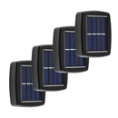 Kit 2-8 Luminária De Parede Led Arandela Solar com 2 Focos Externa À Prova D'Água
