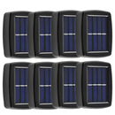 Kit 2-8 Luminária De Parede Led Arandela Solar com 2 Focos Externa À Prova D'Água