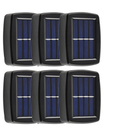 Kit 2-8 Luminária De Parede Led Arandela Solar com 2 Focos Externa À Prova D'Água
