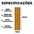Kit até 100 Placas Painel Ripado Em MDF Decoração 45x11 - Envio FULL