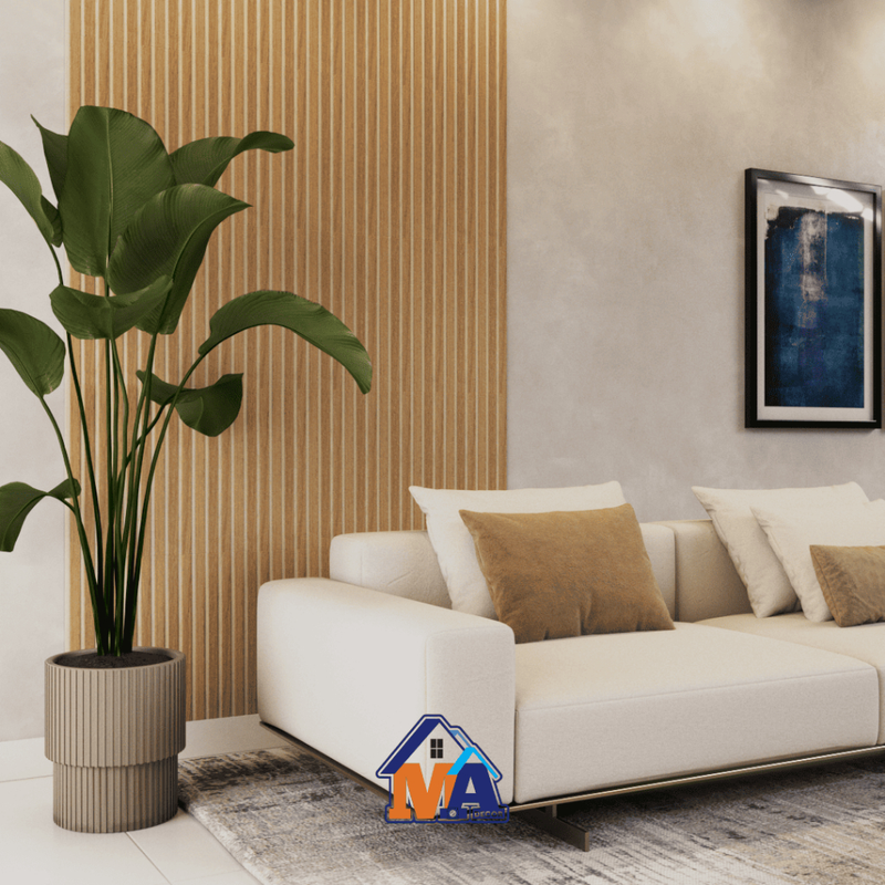 Kit até 100 Placas Painel Ripado Em MDF Decoração 45x11 - Envio FULL
