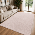 Tapete Sala 2,00x1,50 Alto Relevo Moderno Premium Macio Antiderrapante Quarto Decorativo