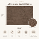 Tapete Sala 2,00x1,50 Alto Relevo Moderno Premium Macio Antiderrapante Quarto Decorativo